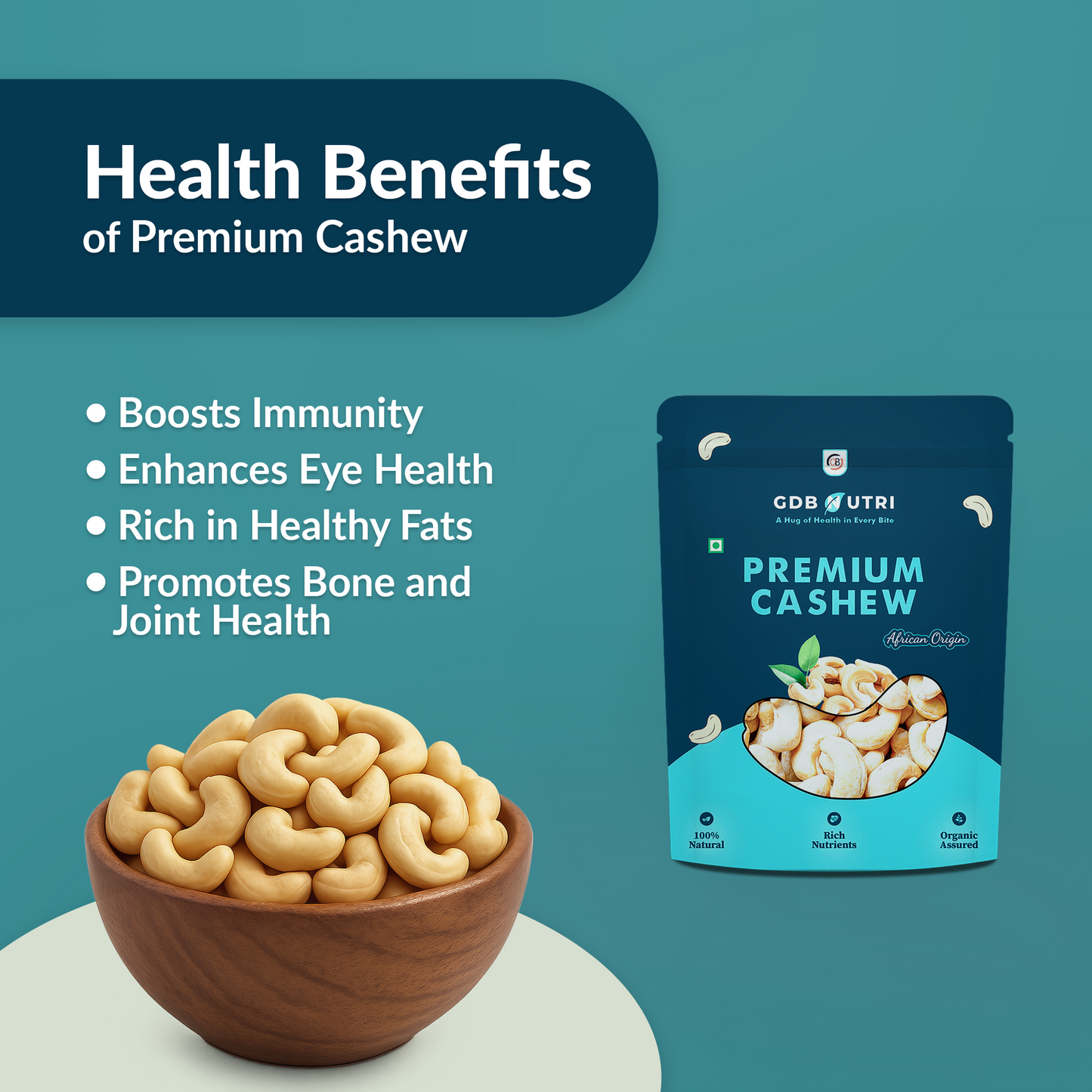 250g GDB NURI Premium Cashews