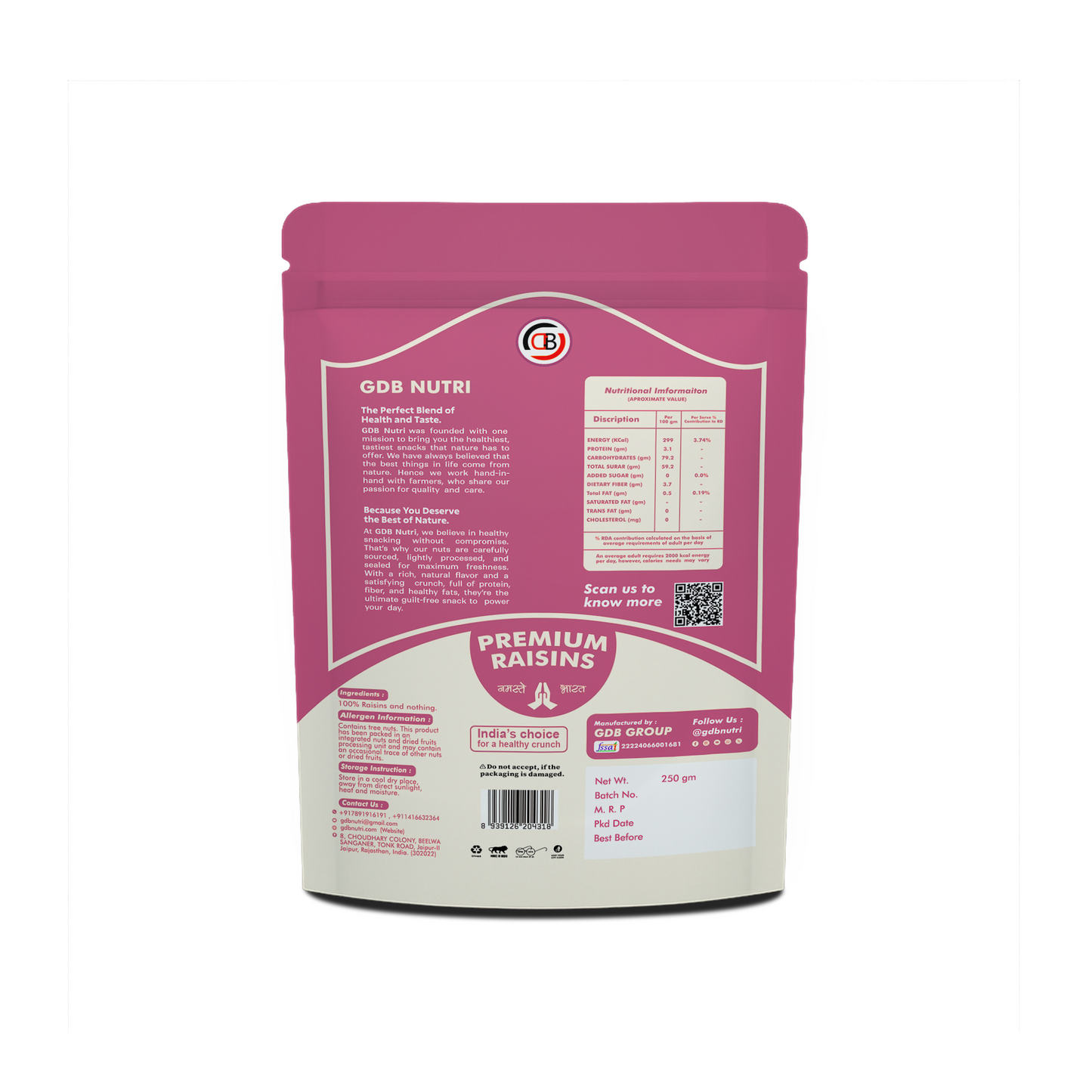 250g Premium Raisins